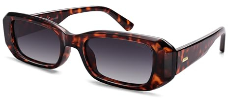 SOJOS Retro Rechteckig Polarisiert Sonnenbrille SJ2619 | UV400-schutz, leichter rahmen, langlebig, für damen/herren