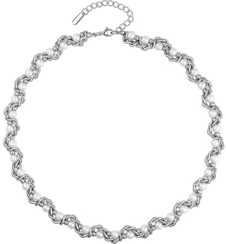 Calefee Collier Surfeur homme perles, collier ras du cou femme col rond d'été réglable de 45 à 55 cm, bijoux de plage