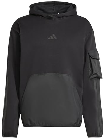 adidas Men's City Tech Utility Fleece Hoodie Hooded Sweatshirt (pack of 1)