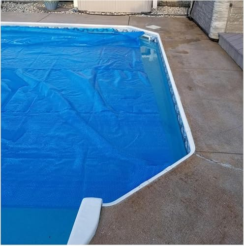 Cobertor Solar for Piscina, Mantas Térmicas de SPA Azul Rectángulo, Tamaño Personalizable(3x9m(10ftx29.5ft))