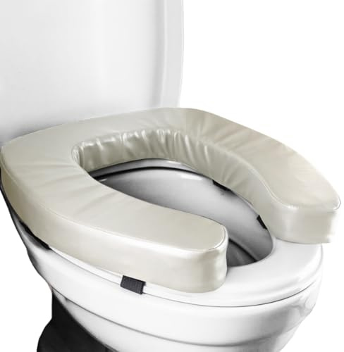 Toilet Seat Riser | Disabled High Rise Toilet Seat Extender | Non-Slip Support Portable Aid | Secure Balance Aid for Elderly Safety Assistance Home Travel Hospital Bathroom