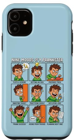 Hülle für iPhone 11 Nine Moods of A Prankster Lustiges praktisches Joker-Meme