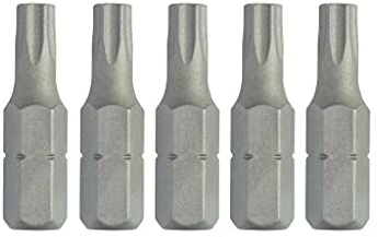Dewalt Torsion Schrauberbits DT7256 (T25, Gesamtlänge 25 mm, optimale Passgenauigkeit, aus europäischem Hochqualitätsstahl, in wiederverschliessbarer Kunststoff-Box) 5 Stück