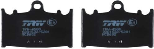 TRW MCB602 Brake Pad Set Disc Brake Organic Allround Compatible for Kawasaki Motorcycles ZR 1983-2001 Front Axle and Other Vehicles