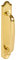Amig | Door Handle with Brass Plate Mod.13 | Dimensions: 245 x 45 mm | Classic and Heavy Duty | Includes Coach | with Polished Gold Finish