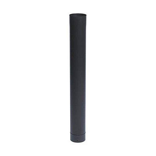 Tuyau rigide de 100cm émail noir mat Diamètre 125mm - 344014