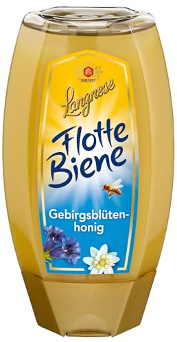 Langnese Flotte Biene Gebirgsblütenhonig, 250g
