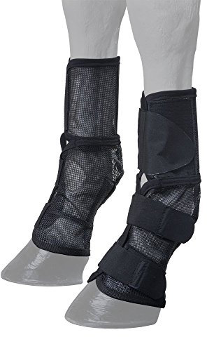 TOUGH1 Contoured MESH Horse Fly Boots, Black