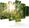 B&D XXL - Wandbilder XXL 200x100 cm Vlies Leinwandbild 5 tlg Kunstdruck modern Wandbilder XXL Wohnzimmer Leinwand Moderne Wanddekoration Design Wand Bild - Landschaft Wald Natur Bäume c-C-0033-b-n