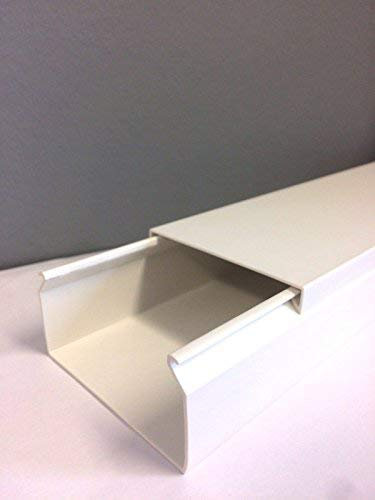 10m Kabelkanal 100x60 mm PVC Farbe Weiß