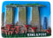 3D Singapore Fridge Magnet Travel Souvenir Sticker,Home& kitchen decoration Singapore refrigerator magnet