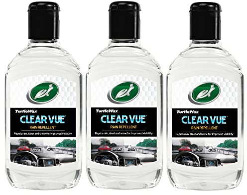 Turtle Wax 52813 Clearvue Car Window Cleaner Water Repellant 3 X 300ml