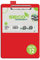 Stewart Superior A4+ PVC beschichtetes Klemmbrett mit Hochleistungsklammer - Rot (12er Pack)