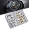 100 Teile/schachtel Uhr Krone Ersatzteile, Silber Bronze Kupfer Verschiedene Uhr Krone Teile Ersatz Zubehör Uhr Repairing Tool Kit