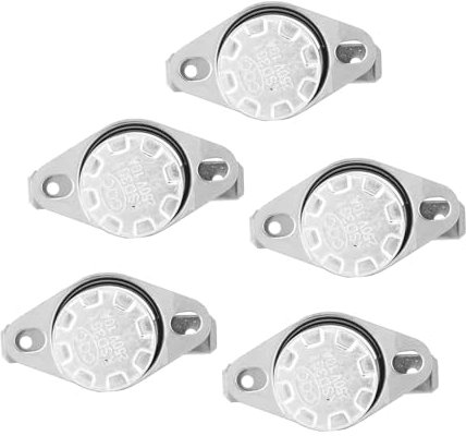5 Piezas KSD301 40-150 ℃ Interruptor Sensor de Temperatura Control Termostato Interruptor de Hierro de Plástico Térmico 250V10A NO(105℃)