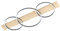 EGLO LED Deckenleuchte Boyal, 3 flammige Deckenlampe aus Holz, Metall, Kunststoff, Wohnzimmerlampe in Natur, Schwarz, Weiß, LED Flurlampe Decke warmweiß, L 101 cm