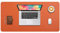 Desk Pad Large, Extended Mouse Mat, Large Mouse Pad XL, DOBAOJIA Desk Blotter, Laptop Mat, Writing Pad, Desk Mat for Office/Home, PU Leather Waterproof +Suede Non-Slip 31.5 X 15.7(Orange)