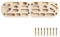 Navaris 2X Hangboard Klettergriffe aus Holz - Boulder Griffe - Hängebrett Kletter Training für Fingerstärke - Kletterbrett Kletterboard Bouldern