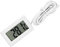 Thermomètre d'aquarium, jauge de température précise étanche blanche pour aquarium portable avec sonde pour aquarium