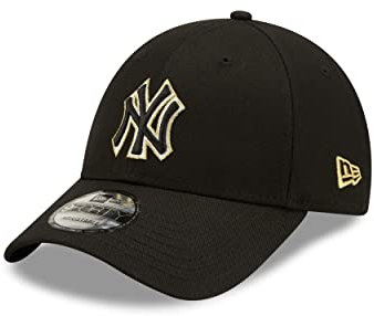 New Era New York Yankees MLB Metallic Pop Black 9Forty Snapback Cap - One-Size