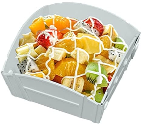 ZCSXK Folding Plates for Camping, Folding Bowl for Travel – Multifunctional Folding Cutlery for Easy Transportation, Food Grade Silicone Plate, Microwave Safe