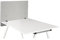 HJH Office 891011 Parete divisoria Acustica scrivania FLEXMIUT D Side 62 x 80 cm Tessuto Grigio Chiaro Schermo Privacy, Parete divisoria scrivania