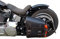 ORLETANOS Seitentasche Hulk schwarz & orange kompatibel mit Harley Davidson Softail Heritage Breakout Fat Bob Street Bob Starrahmen HD Leder Hecktasche