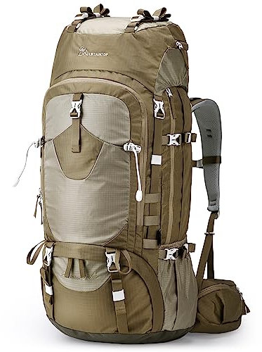 MOUNTAINTOP Trekkingrucksack 60L Wanderrucksack Herren Damen Reiserucksack Großer Rucksack mit Regenschutz für Outdoor Reisen Camping Trekking