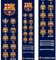Offiziell lizenzierte FC Barcelona Teppich Dartmatte Barca Football Club Oche, Retro (BX235)