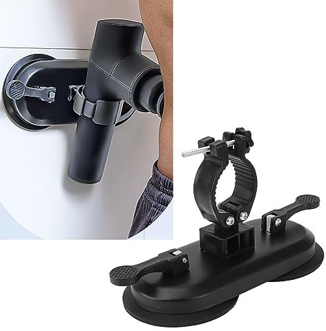 Support de Pistolet de Massage à Ventouse Murale, Support de Pistolet de Massage Mains Libres pour L'auto-massage du Dos de la Taille du Cou, Support de Pistolet D'auto-massage
