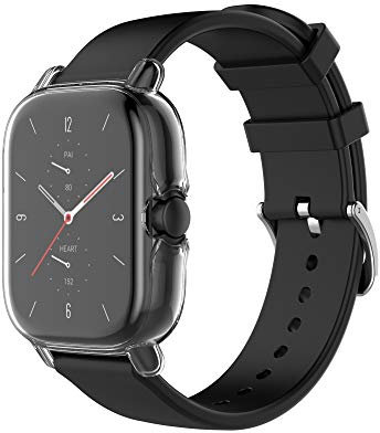 KUTEWEU Cover compatible for Huami Amazfit GTS3, Ultra Slim Case Skin Pounch, Anti-scratch Clear TPU Lightweight Case Bumper Cover Shell for Amazfit GTS 3 Smart Watch (Clear)