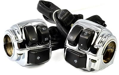 Motorrad-Bremslichtschalter Motorrad Lenker Control Schalter Horn Drehen Licht Schalter Für Har&Ley Sportster Dyna Softail 96-12