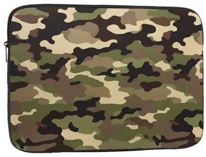 Laptop-Hülle, Camouflage-Druck, Laptoptasche, stoßfest, schützende Notebookhülle, 43,2 cm (17 Zoll)