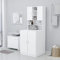 prissent Mobile per Lavatrice Bianco 71x71,5x91,5 cm Mobile Lavatrice Salvaspazio Mobiletto Bagno Salvaspazio Lavanderia Mobili Mobiletto Lavatrice Adatto Per Bagni o Lavanderia