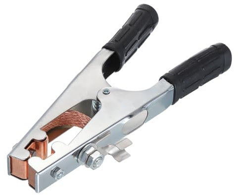 sourcing map 1000A Welding Ground Clamp, A-Shape Welder Machine Grounding Clamps Earth Ground Cable Wire Clip Iron Chrome Plated for Welding Machine