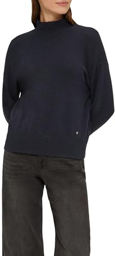s.Oliver Strickpullover im Relaxed Fit mit Stehkragen