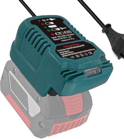 JJXNDO Battery Charger Replacement for Bosch Professional 18V System GBA 18V Portable Mini Compact Charger (Not for 12V Battery)