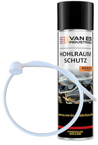 VE-INDUSTRIES Hohlraumversiegelung Spray Konservierung Wachs + SONDE 500ml braun