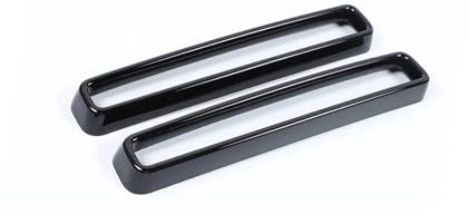 Grill Für Dodge Für Challenger 2015-2019 2020 2 Stück Auto-Frontgrilleinsätze Abdeckung Ziermuster Grilleinsätze Abdeckung Kühlergrill(Color:Schwarz)