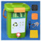 avec Robinet pour Collecter Le Liquide De Compost Poubelles à Compost 2/2,6/4/5 Gallons Facile à Nettoyer avec Le Couvercle D'étanchéité Bac Compost Cuisine,Style2(10L)-1Set
