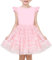 Sunny Fashion Mädchen Kleid Rosa Pailletten Gänseblümchen Blumen- Prinzessin Hochzeit Rüschenärmel Tüll Gr. 110,Rosa Sequin,110