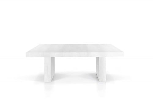 Mar.c.a. Design - Grande table extensible avec 5 rallonges de 50 cm, structure du plateau et pieds totalement en bois de chêne noué Made in Italy (blanc, 160 x 90 x 78 cm)