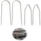 4pcs Entriegelungsschlüssel Radio,Autoradio Ausbauwerkzeug,Kfz Autoradio Bügel Removal Instrument Schlüssel Din-Freigabetasten,Kompatibel Mit FIAT,Radio Ausbau Werkzeug Für Autoradio Reparatur