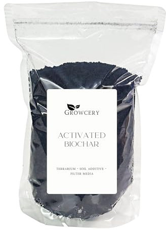 Pure Activated Biochar - Premium Organic Soil Amendment for Enhanced Plant Growth, Soil Health, Terrariums - Natural Carbon-Rich Additive for Sustainable Gardening and Eco-Friendly Agriculture (2L)