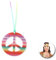Partilandia Collier Hippie Paix fuchsia brillant (taille unique)