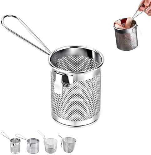 Cestello Per Pasta in Acciaio Inox,Divisorio Per Cottura,Cestello per pasta separata,Mestolo per spaghetti,cestelli Separato Per Pentola Ideale Per Scolare Spaghetti e Noodles Set