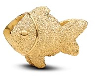 PANDORA Textured fish 764522C00 Charm Anhänger