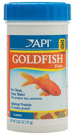 API GOLDFISH FLAKES Fish Food .36-Ounce Container