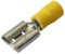 50 x Yellow 9.5mm Female Spade Connector Speaker Crimp Terminal
