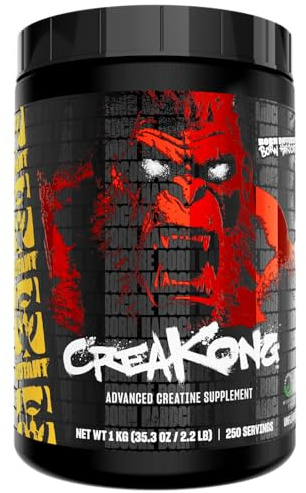 MUTANT Creakong | Hochentwickeltes Kreatinpräparat mit dreifacher Kreatinmischung für Muskelkraft, Größe und Leistung | Ungeschmälert, auf verbotene Substanzen getestet | 1000g (250 Portionen)